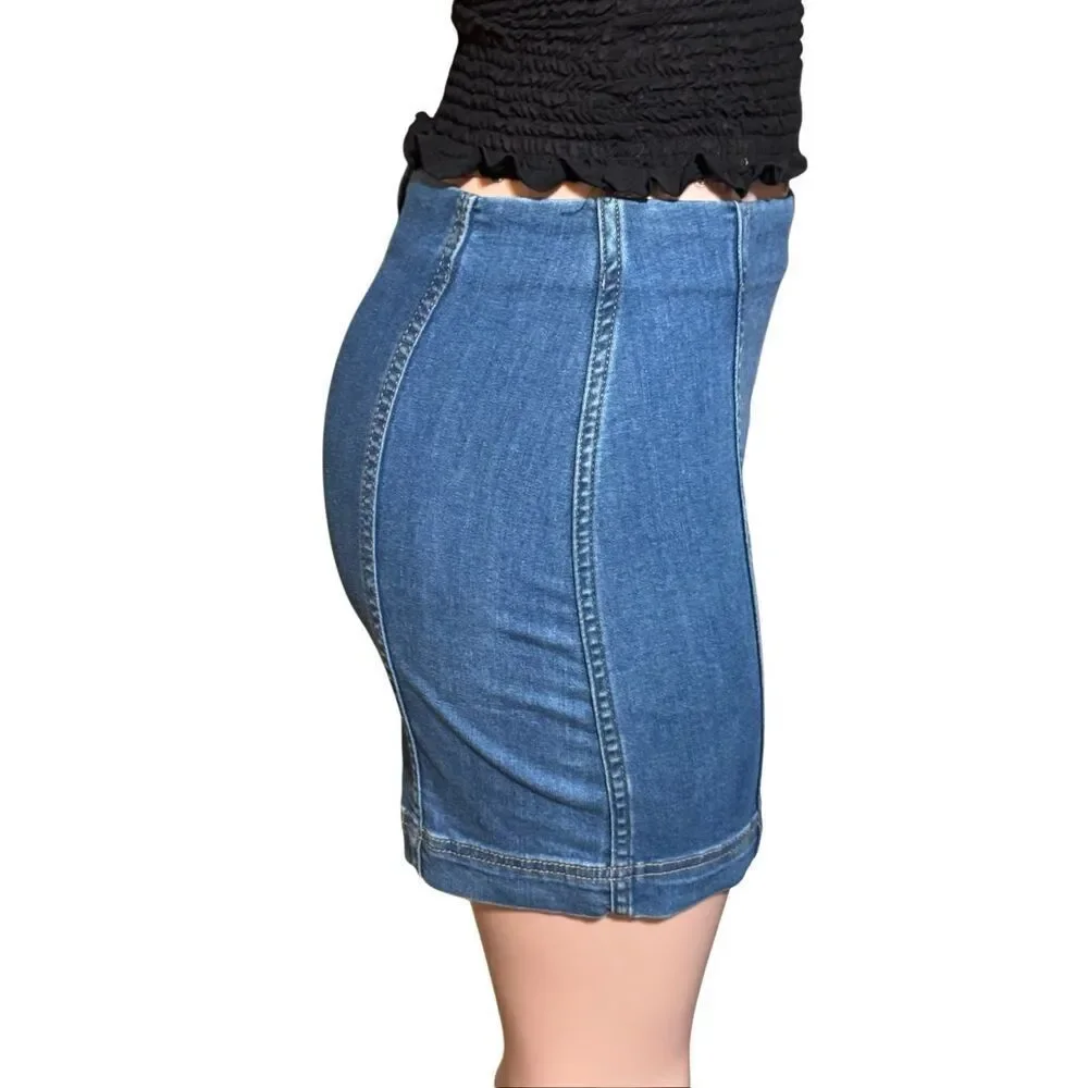 Wild fable women's mini denim skirt 2